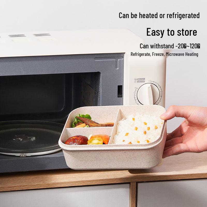 ZISIZ Wheat Straw Microwaveable Lunch Box