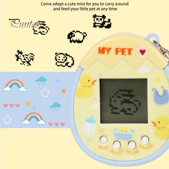 Elektroniczna zabawka dla zwierząt z brelokiem 168 zwierząt Mini cyfrowa maszyna dla zwierząt domowych przenośna wirtualna konsola do gier dla zwierząt plecak wisiorek dla dzieci dorośli urodziny