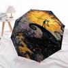 Nightmare Before Christmas, Jack Skellington Themed Automatic Opening and Closing Umbrella, Brightly Colored 8-rib Portable Umbrella, Suitab