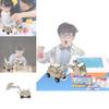 Hydraulic Excavator Material Kit For Elementary School Steam Science Diy Large Children Wooden Building Set