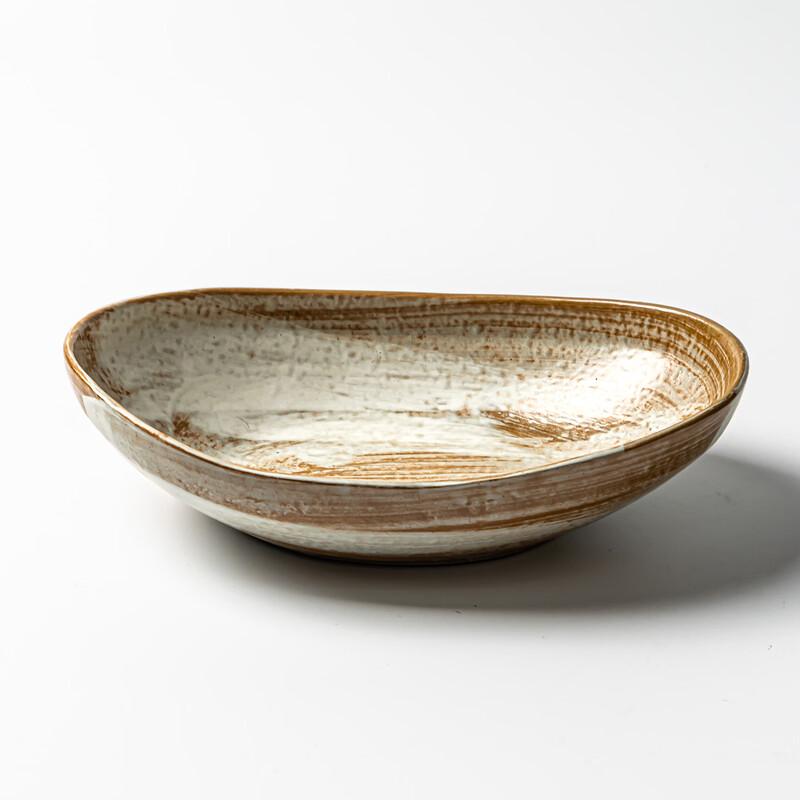 Creative Ceramic Boat-Shaped Salad Bowl