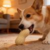 Dog Chew Toy Peanut Shaped Dental Health Toy Puppy Teething Toy for Aggressive Chewers Small to Large Dogs Teeth Cleaning