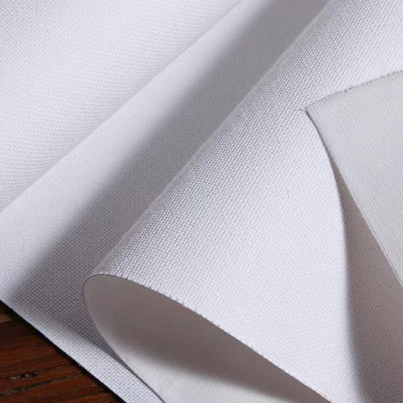5M/Roll Cotton Canvas Roll,White Black Blank Specialized Suitable for Oil Painting,Acrylic Pigments,27,37,47,,57,67,77,87cm Wide