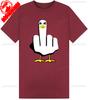 Duck Middle Finger TShirt Funny Graphic Vintage Mens Womens Unisex New Tee Top Casual Style Summer Cottno Regular Short Sleeve