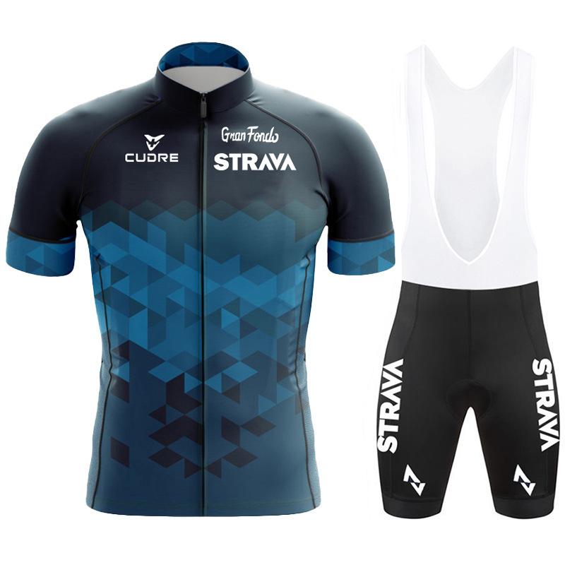 2022 event cycling suit Strava Tour de France short-sleeved overalls cycling suit