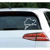 Nurburgring Sticker Funny Car Track Window Decal Racing Nurburgring Track Sticker Decoration