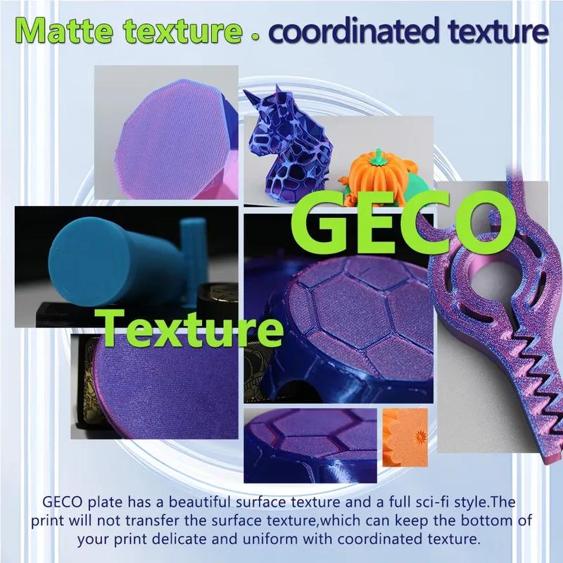 Juupine Geco Platte für Anycubic Kobra 3 Max Bauplatte 430x430 Flexibel 0℃ Drucken PLA Kalte Platte Kobra 3 Max Upgrade