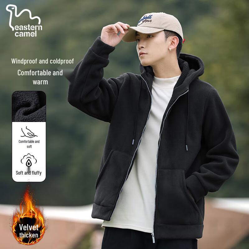 

Eastern Camel Men s Autumn Winter Thick Fleece Jacket 4XL