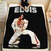 1PC Rock Music Superstar Print FlAannel Blanket, High Quality Comfortable for All Seasons, Home Decor, Warmth and Comfort