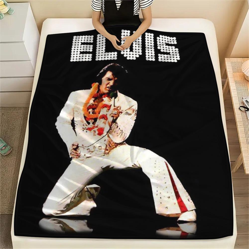 1PC Rock Music Superstar Print FlAannel Blanket, High Quality Comfortable for All Seasons, Home Decor, Warmth and Comfort