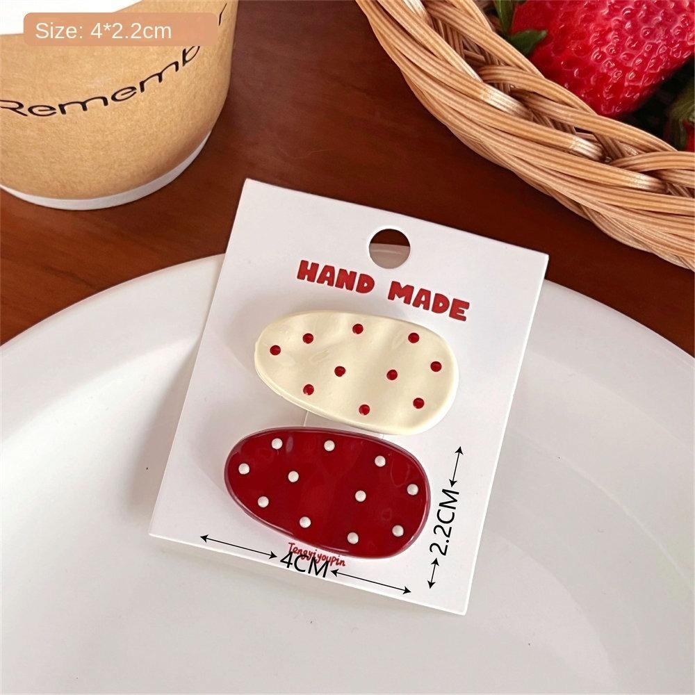 Star Headwear Red Duck Billed Clip New Broken Hair Clip  Gift