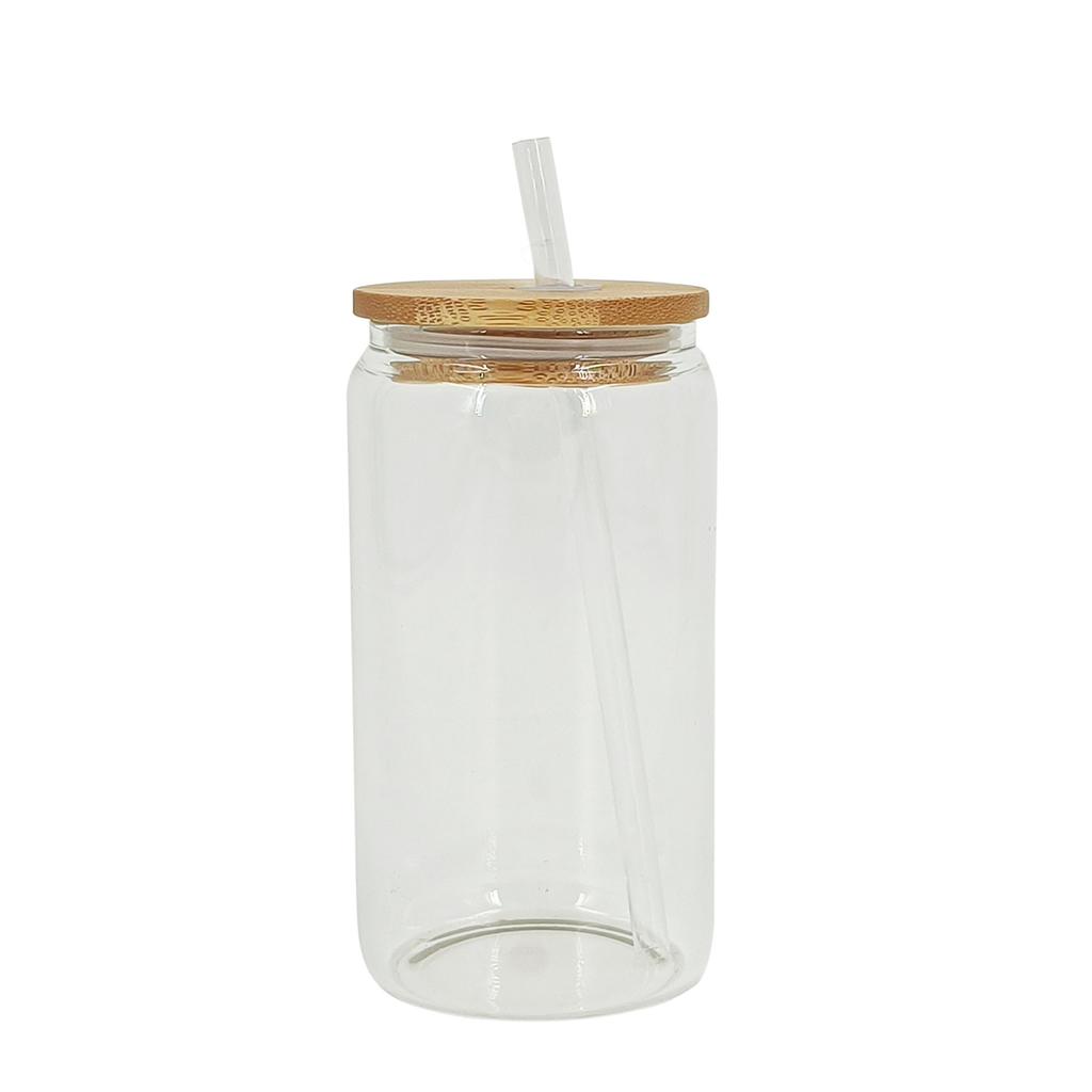 Sklenice Šálek s bambusovým víčkem a skleněnými brčky Plechovka na pivo Sklenice na led Sklenice na kávu Sada kelímků na víno Skleněný pohár na matnou kolu Nádobí