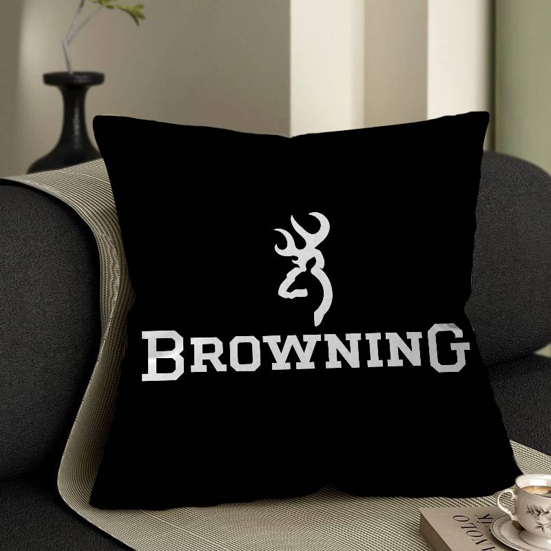 B-Browning Logo Pillow Anime Pillow Sofa Bed Head Pillow Cover Cushion Cover 45x45 Cm Fashion