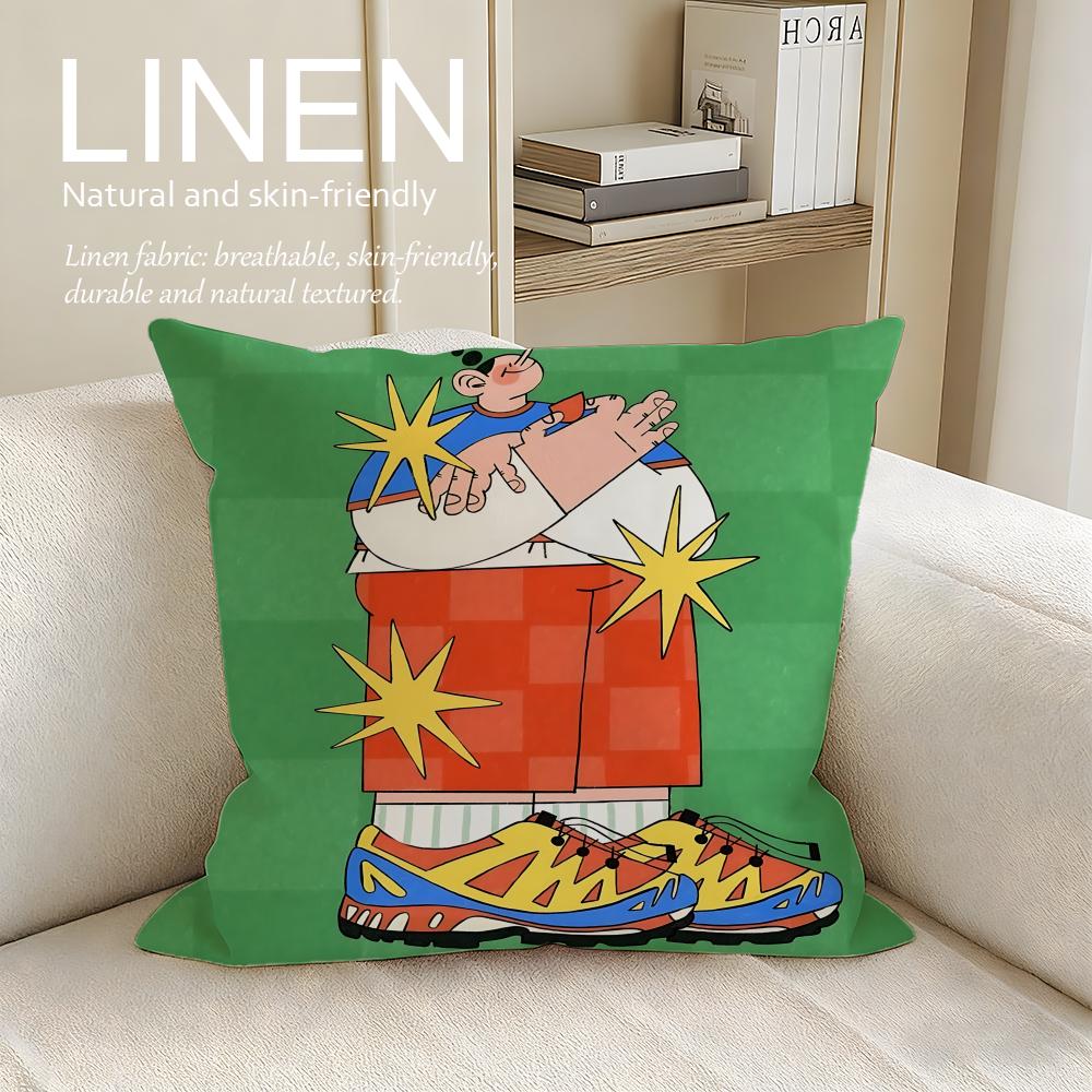 

Artist Malen Pazos Cushion Cover Pillowcase Set Pcs x x Breathable Washable Sofa Cushion Cover 30X30cm