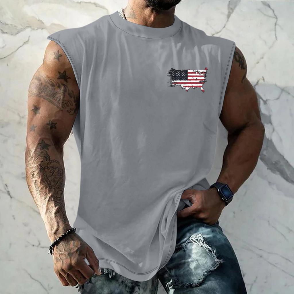 Chaleco y Chaleco Estampados para Adelgazar y Ejercicio de Fitness para Hombres, Forma de I Ancha en los Hombros y Centro de la Espalda para Hombres