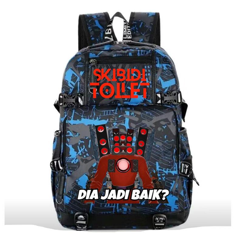 Printed primary and secondary school students backpack travel bag