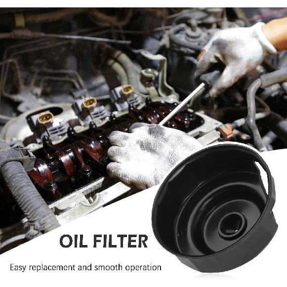 OFBAND 76mm Motorcycle Oil Filter Wrench,Heavy Duty 14 Slots Oil Filter Removal Tool with 3/8" Drive,Professional Installation & Removal Oil Filter