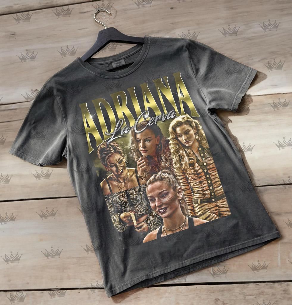 Adriana La Cerva Vintage T-Shirt, Homage Retro 90s Graphic, Ideal Gift for TV Series Enthusiasts ID