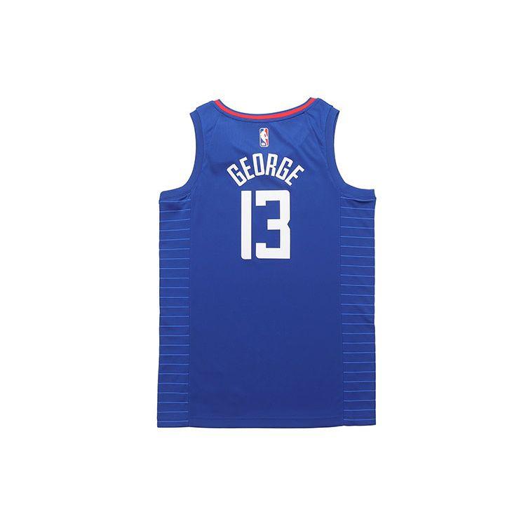Nike NBA Paul George LA Clippers 2020-2021 Swingman Quick-Drying Jersey Men Tops Blue CW3668-403