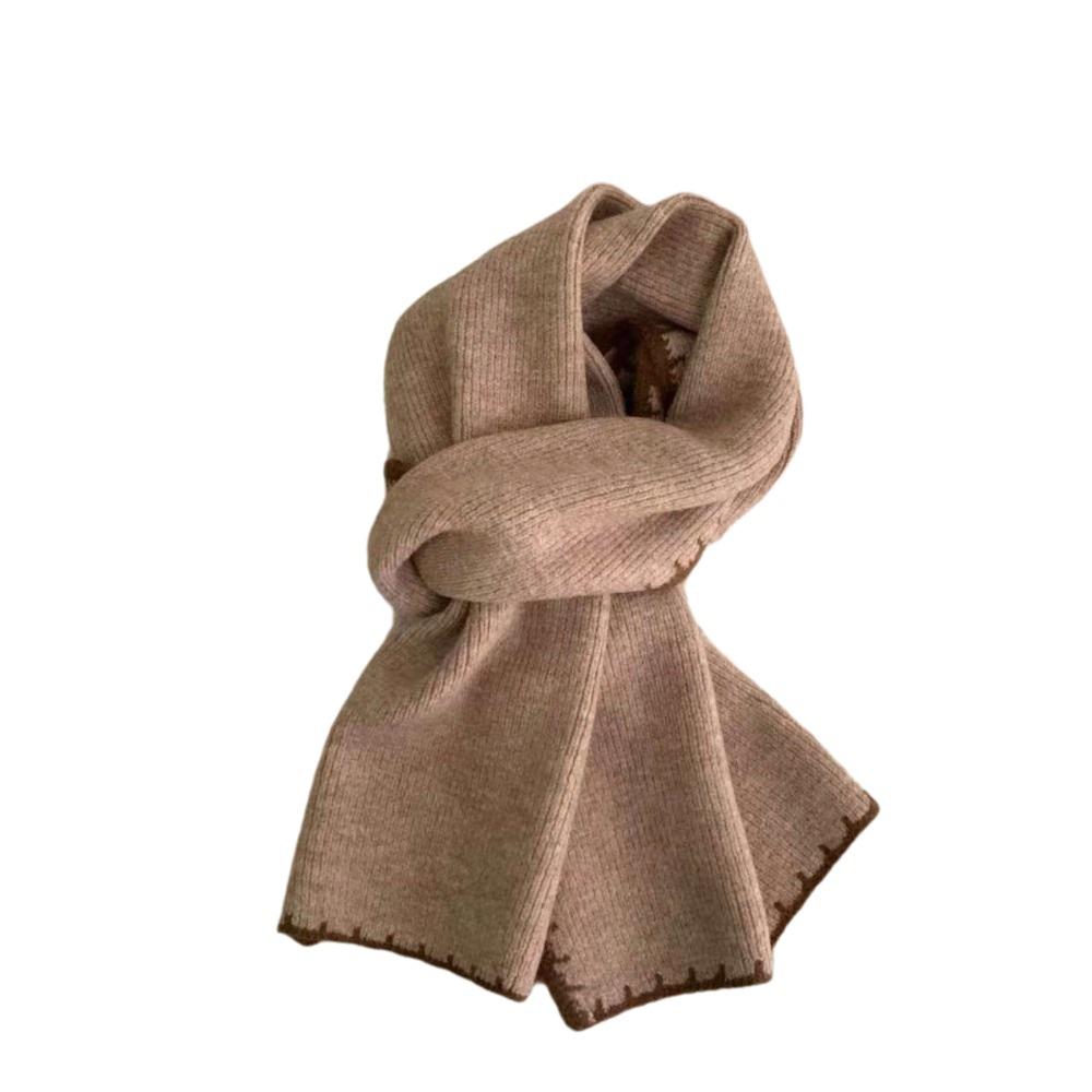 Thicken Knitted Scarfs Large Plush Neckerchief Bandana Winter Scarf Women