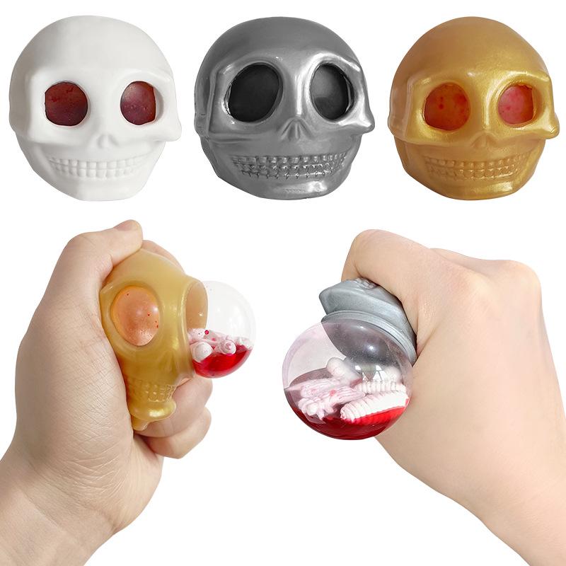 

Ghost Skull Decompression Squeeze Toy – Stress-Relief Bug Eyeball