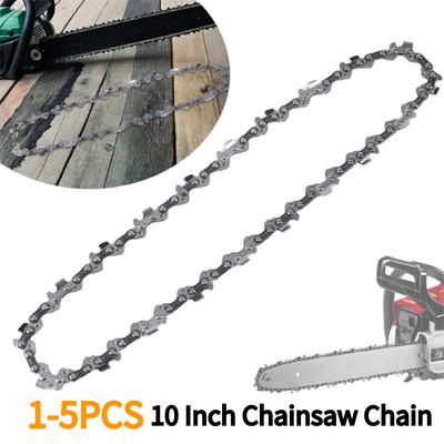 1-5PCS 10 Inch Steel Chainsaw Chain 40 Drive Links Saw Chain Electric Chainsaw Chain Chainsaw Blades for Wood Branch Cutting