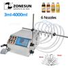 ZONESUN Elektrische Digitale Flüssigkeitsabfüllmaschine Flasche Parfüm Wasser Saft Ätherisches Öl Membranpumpe Verpackungsmaschine ZS-YTDP6