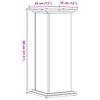 Plant Stand Gray Sonoma 33x33x80 cm Engineered Wood