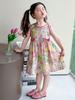 2025 New Fashion Floral Sleeveless Summer Dress for Baby Girls – Cotton
