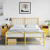 VidaXL Bedside Tables 2 Pcs Mustard Yellow 36x39x59 Cm Steel, Cabinet, Bedroom Furniture, Phone Holder, 846723