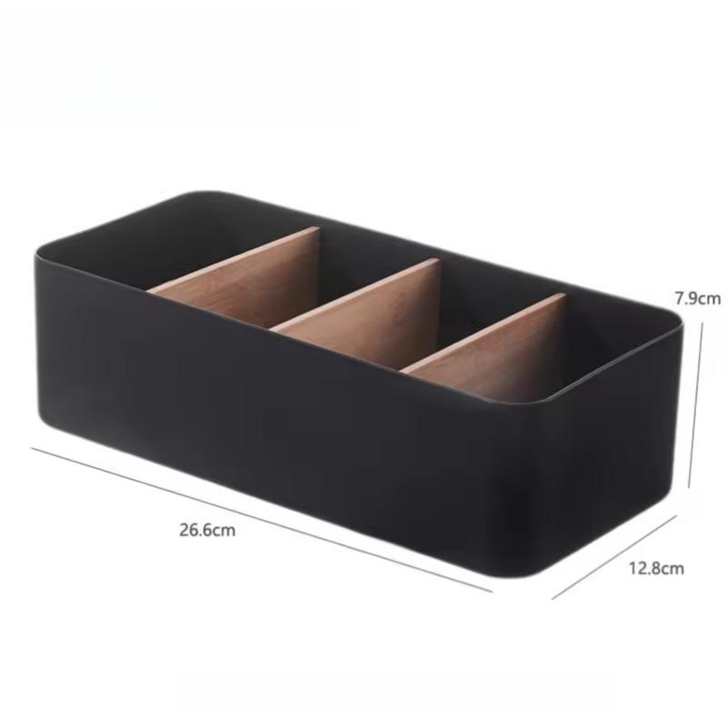 Fernbedienungshalter, 4 Steckplätze, Desktop-Aufbewahrungsbox, TV-Fernbedienung, Telefon, Trapezkorb, Schreibwaren-Organizer, Fall, Home Hotel