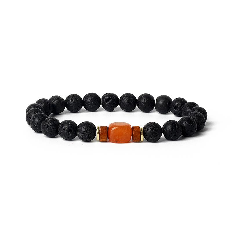 Lava Onyx Dzi Tibetan Buddha Bracelets Men Volcanic Stone Chakra Beads Diffuser Bracelet Women Vintage Meditation Amulet Jewelry