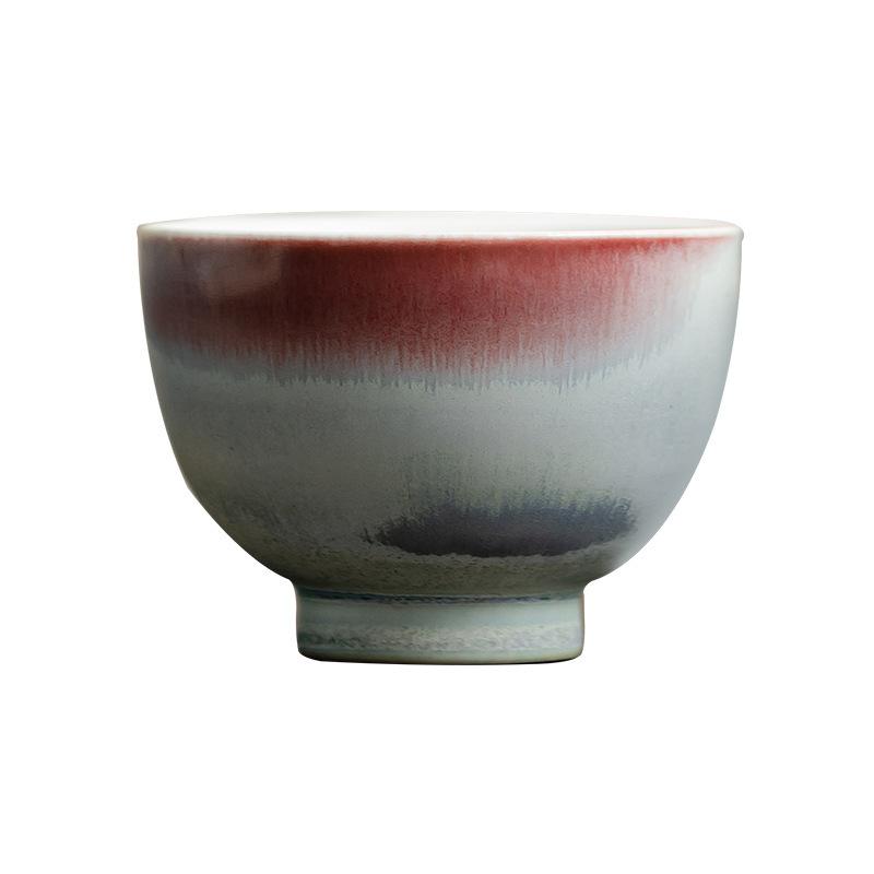 

Глазурованный керамический чайный набор «Аврора», китайская чашка для чая в стиле Кунг-фу, ручной работы, дзен-чайный набор, для домашнего офиса, медитации, подарки 120ML