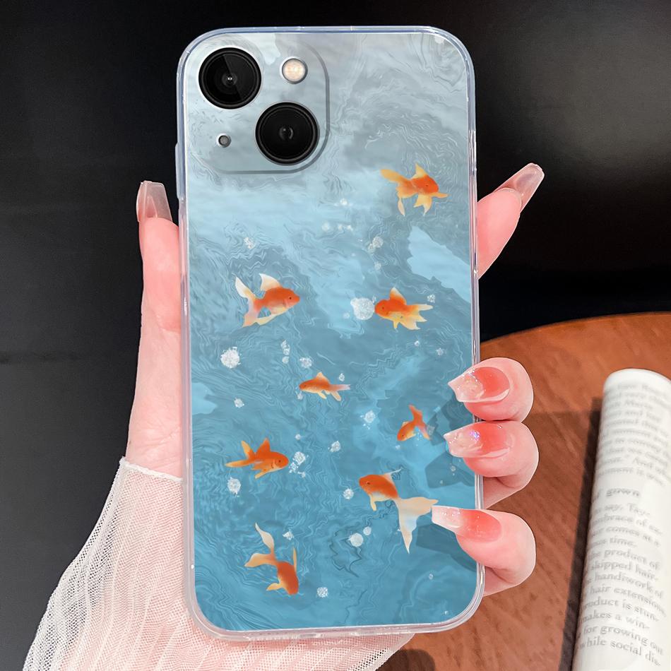 For iPhone 13 Pro Max 13 mini Phone Case Butterfly Patterns Soft Slim Transparent Silicone Cover For iPhone13 Lightweight Funda