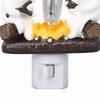 Geister Lagerfeuer Flackerndes Nachtlicht US-Stecker Gruselige Lagerfeuerlampe Heimdeko