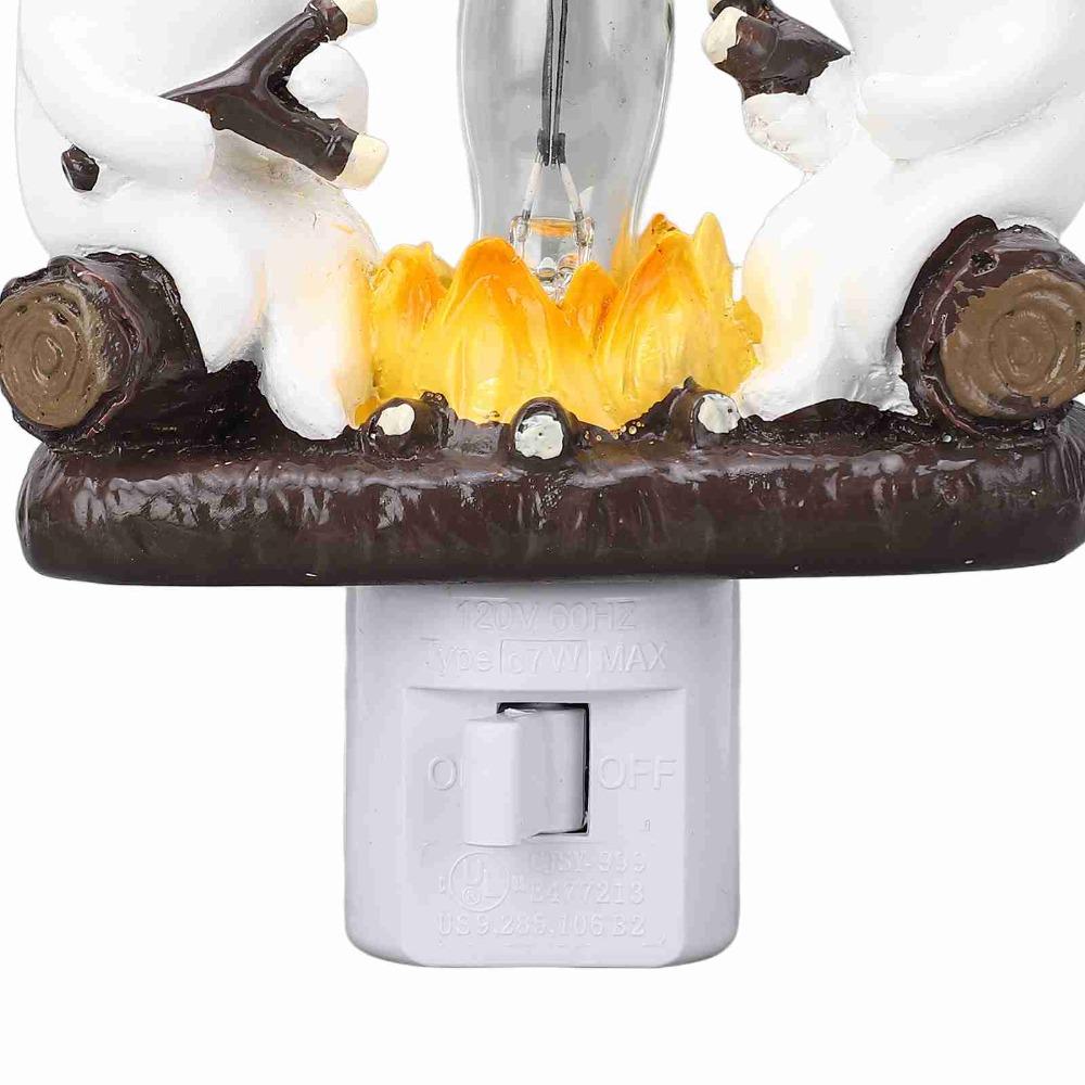 Geister Lagerfeuer Flackerndes Nachtlicht US-Stecker Gruselige Lagerfeuerlampe Heimdeko