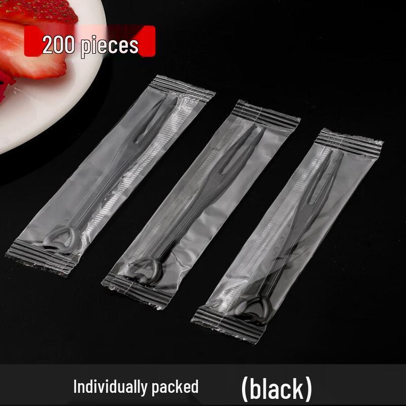Individually Wrapped Disposable Plastic Fruit Forks