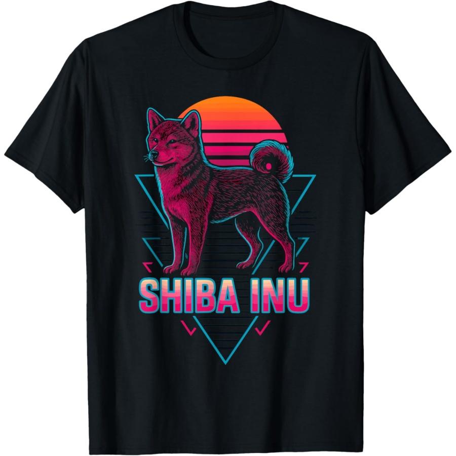 

Shiba Inu Retro T-Shirt XXXXXL чёрный