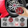 4Pcs Car Wheel Hub Center Cap Metal Emblem Stickers For Honda Civic Accord Fit City Vezel CRV Odyssey Pilot Jazz Prelude Insight