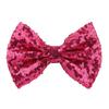 Hairpin Safety Rounded Corner Clip with Burr-Free Metal Spring Bow Shape Shiny Sequin Decoration Hairpin Children Sparkling Hair Accessory