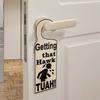Yousheng Acrylic Door Knob Hanger Home Office Dorm Bedroom All Standard Doors Handle Hanging Decoration Sign Humorous Ornament