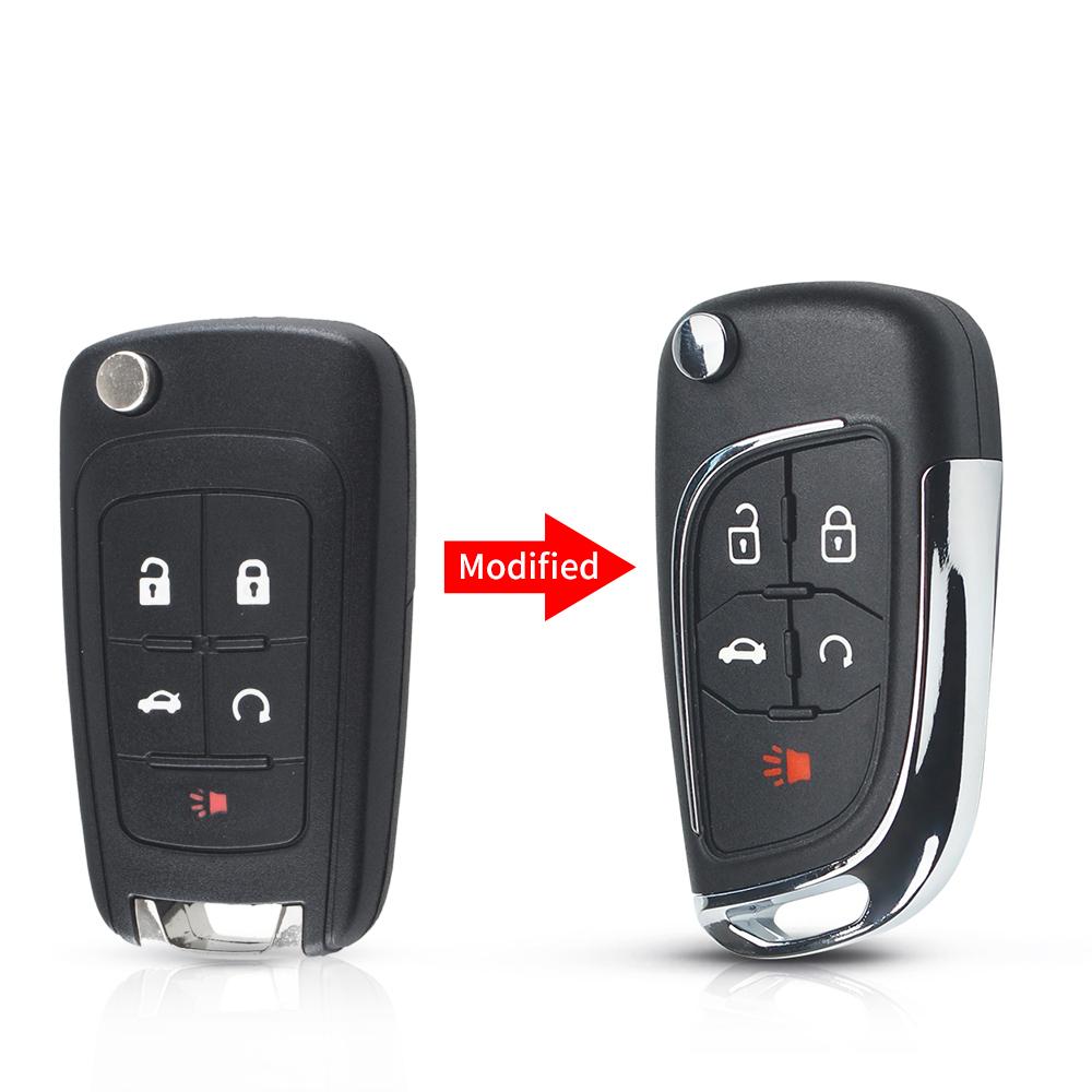 Modifizierte Autoschlüsselhülle 2/3/4/5 Tasten Klappschlüssel Für Chevrolet Lova Aveo Cruze Für Opel Vauxhall Insignia Astra Mokka Für Buick