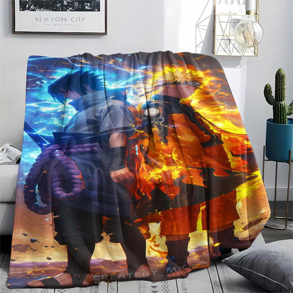 1PC Naruto Patterned Flannel Blanket Suitable For All Seasons For Home Decor Warmth And Comfort Gifts Holiday Present