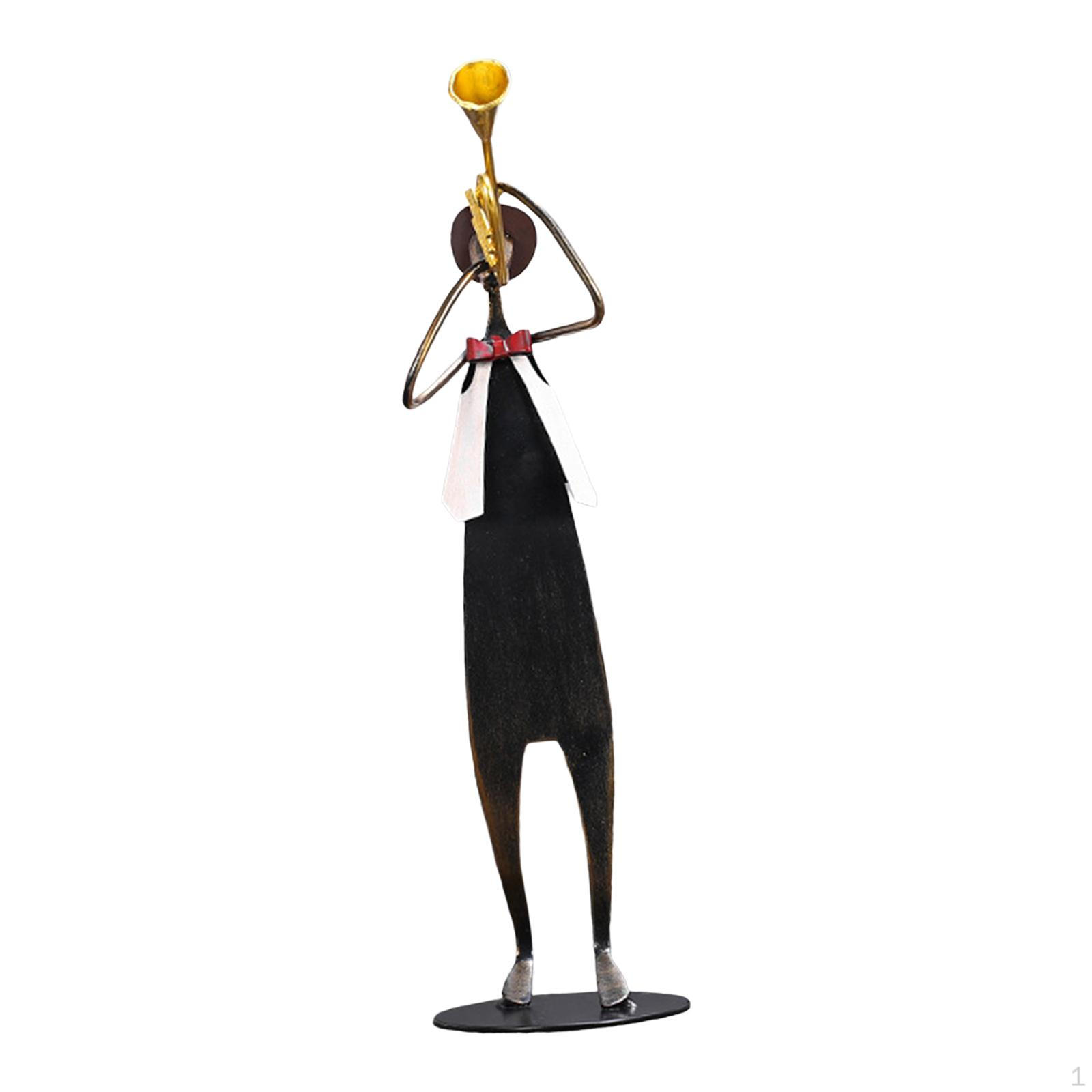 

Элегантная железная фигурка музыканта для декора домашнего офиса Trumpet Player