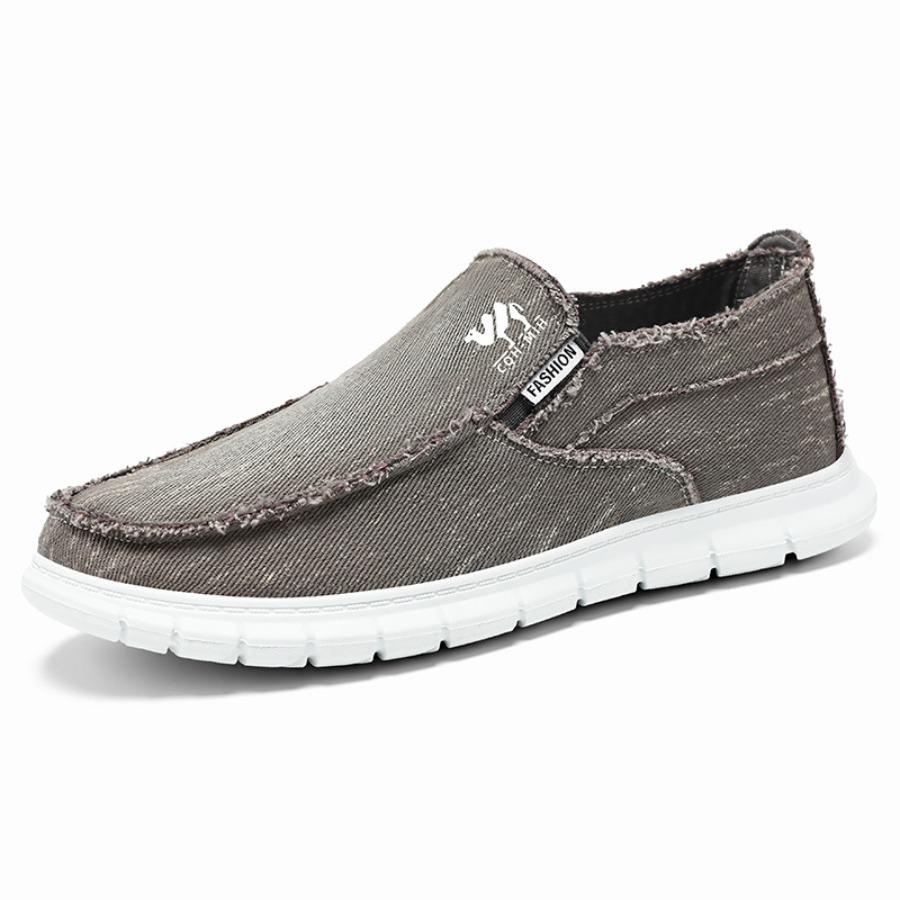 Men Casual Slip‑On Canvas Shoes Comfortable Lightweight Soft Sole Autumn Everyday Loafers Streetwear Travel Shoes Stylish Comfort Footwear