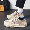 Guochao men's shoes new summer breathable and versatile niche original casual board shoes platform non-slip sports tide shoes