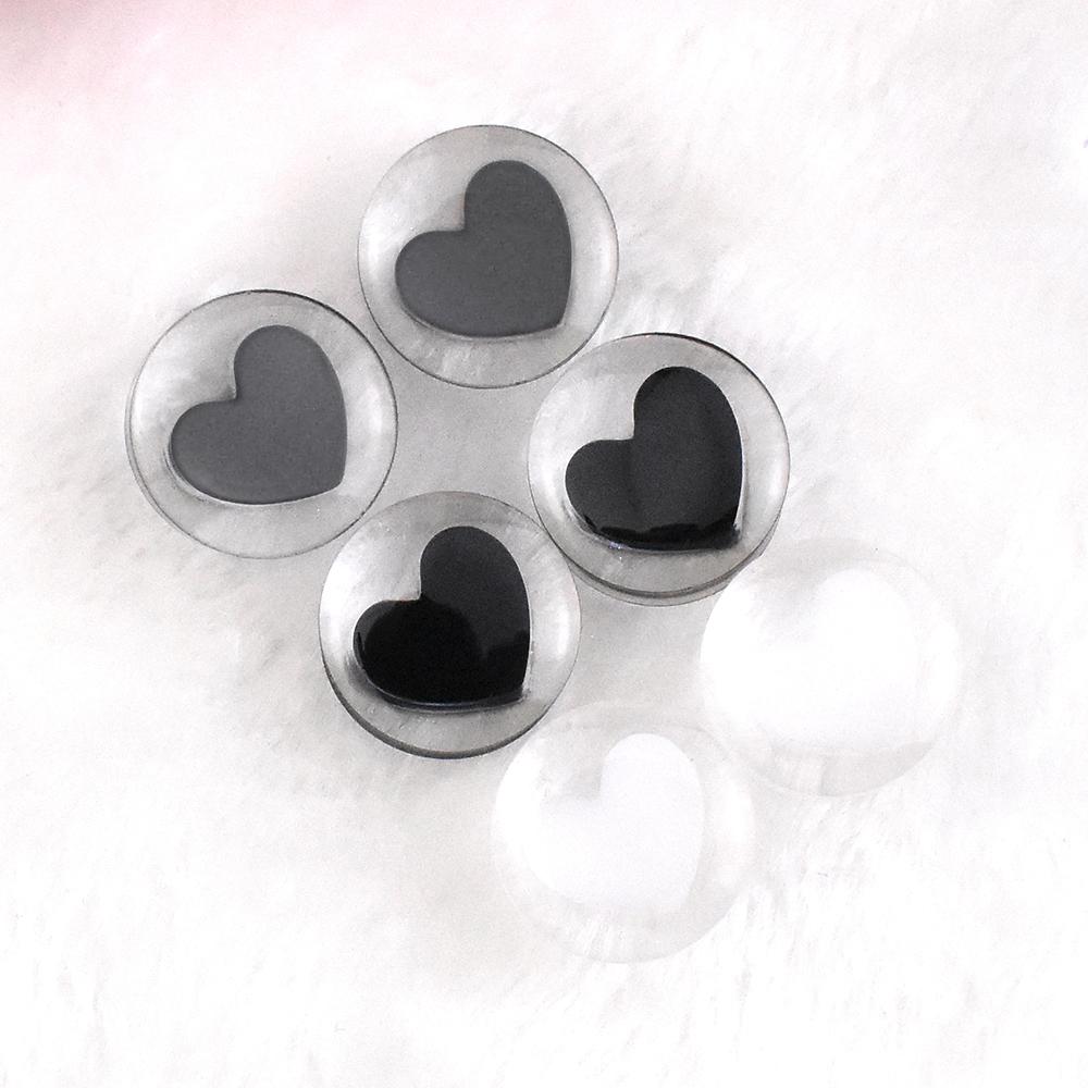 

6-30 мм сплошной цвет акриловые беруши датчики и туннели Сердце-образные ушные носилки Экспандер Ухо Пирсинг Ювелирные изделия