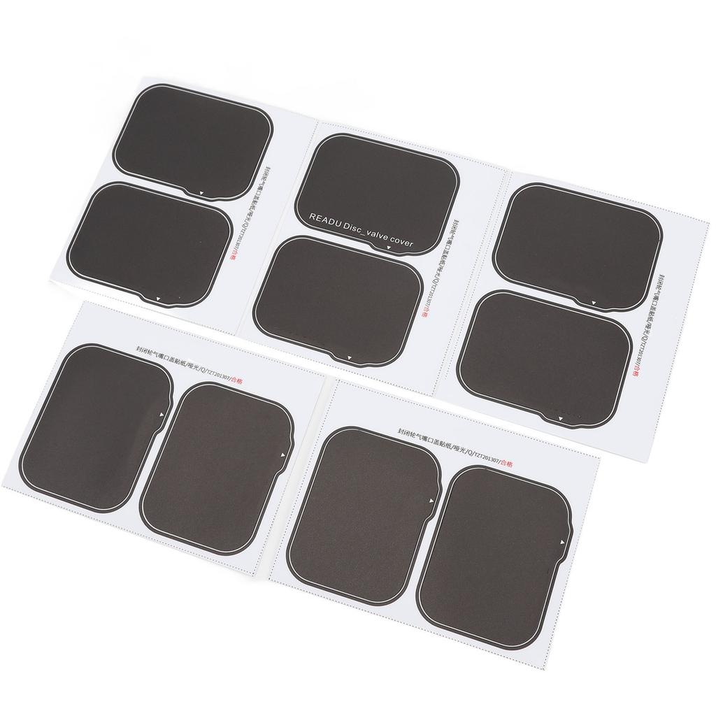 5 Pairs Bike Sealing Wheel Valve Cover Sticker Matte Mountain Bike Bicycle Riding Decorative Sticker