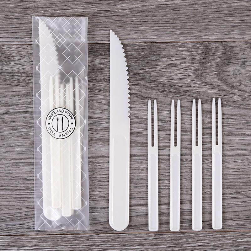 Thank You Disposable Dessert Fork & Spoon Set