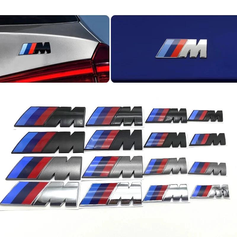 2 ks 3D ABS M Boční odznak karoserie auta Zadní dekorativní nálepka na kufr pro BMW M logo X1 X3 Dekorativní díly automobilu